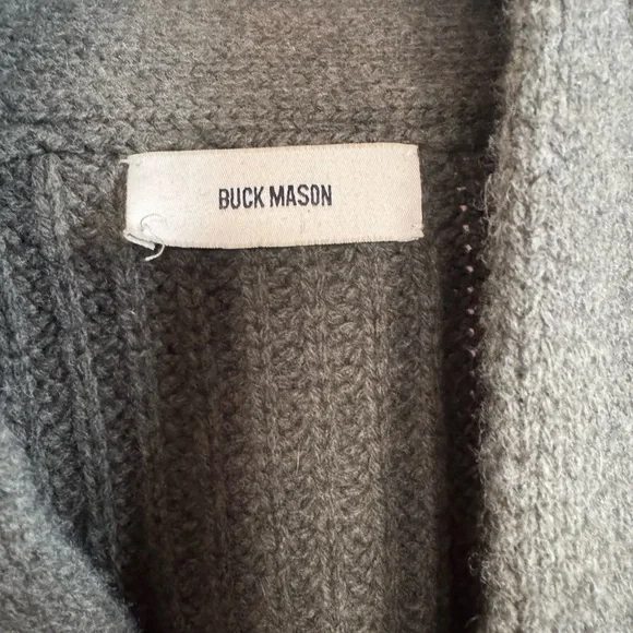 Buck Mason Green Herdsman Cardigan s L - Picture 2 of 6